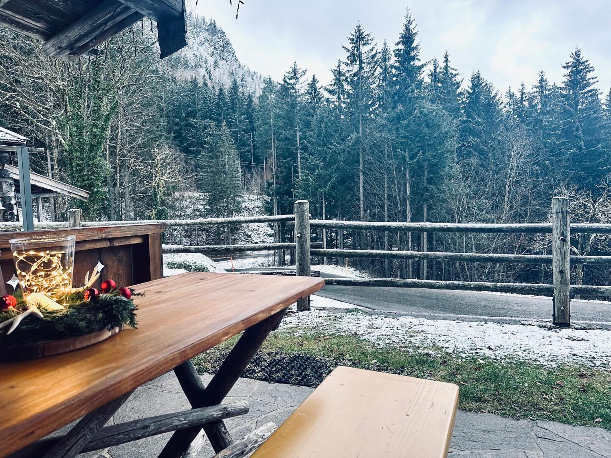 Almbruennerl Die Almhuette Auf Der Raffner Alm Ruhpolding Exteriér fotografie